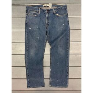 Levis 514‎ Slim Straight Jeans Mens 40X30 Blue Medium Work Pants